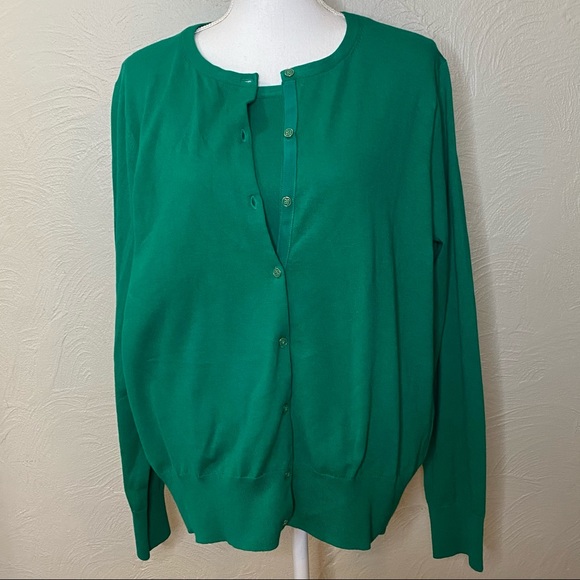 Lands End Sweater Cardigan Twin Set 